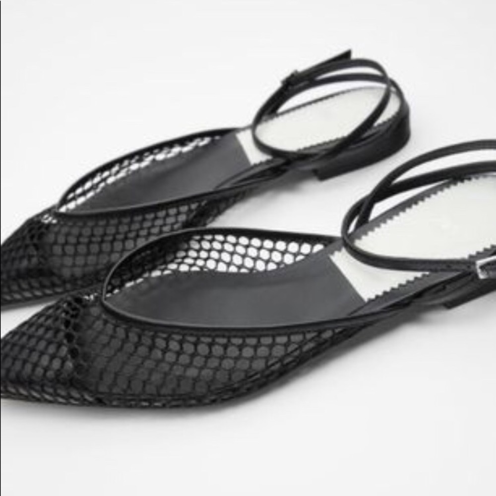 ZARA MESH FLATS